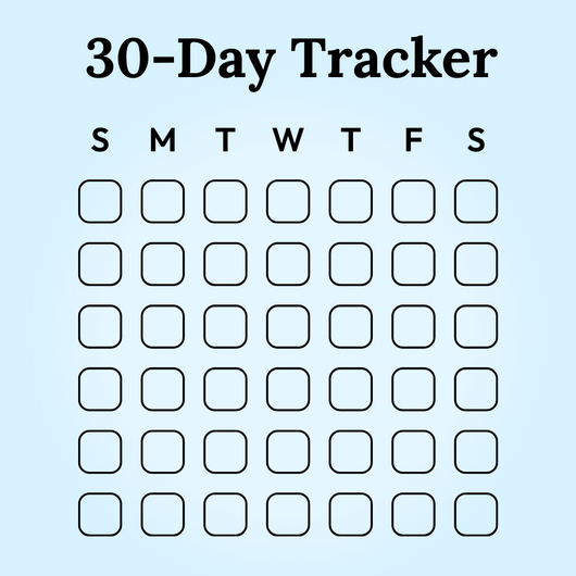 30-Day Daily Breath & Confidence Tracker